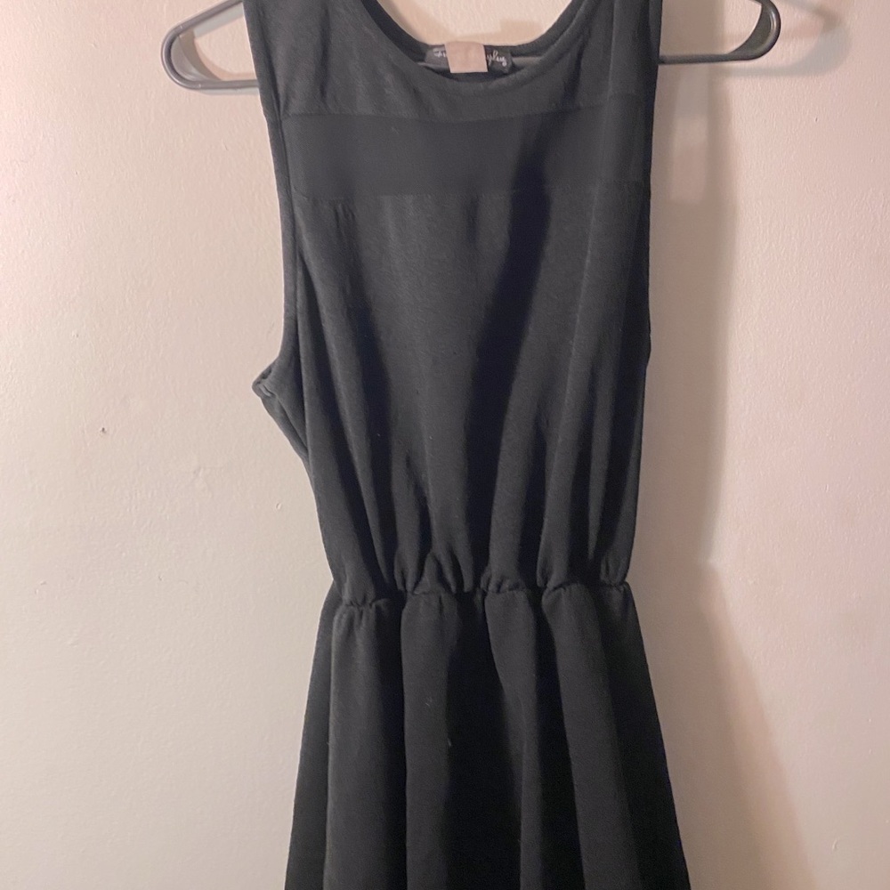 Black mesh dress